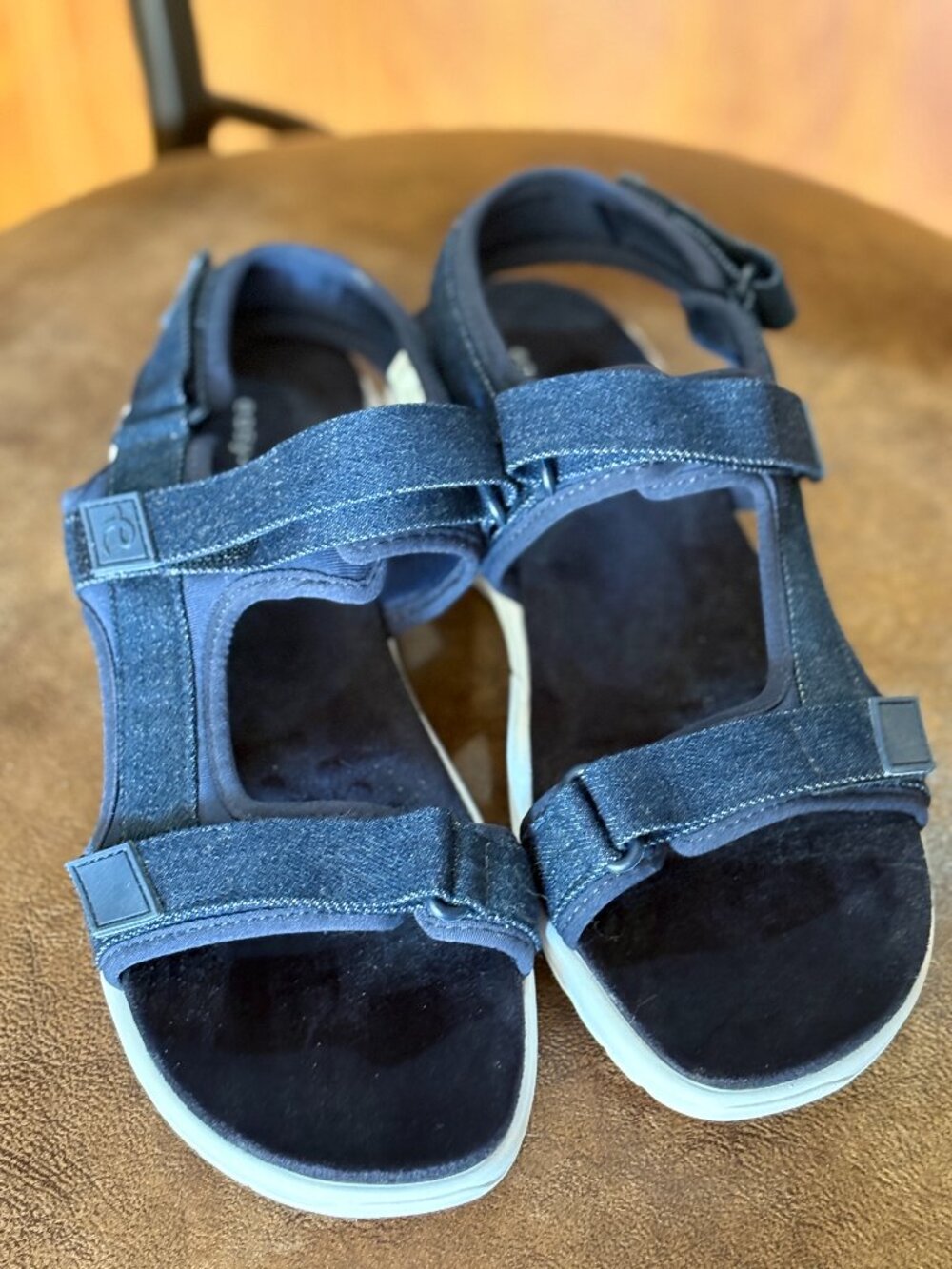 NWOT Easy Spirit Denim Tabata 7 Sport Sandals Blue  9M